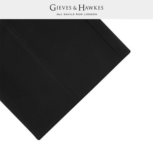 君皇仕（GIEVES & HAWKES）GH男士秋冬商务休闲长裤直筒纯羊毛正装西裤男G3532EI011 黑色 50