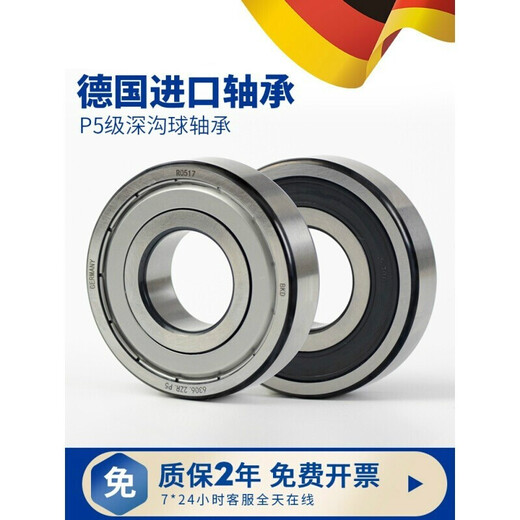 德国进口轴承6201高速6202 6203 6204 6205 6206 ZZRS 6201RS/P5胶盖 其他