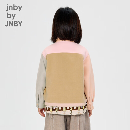 jnby by JNBY江南布衣童装摇粒绒衬衫H型假两件拼接秋冬男女童儿童1O0212570 681/淡雅粉 150cm