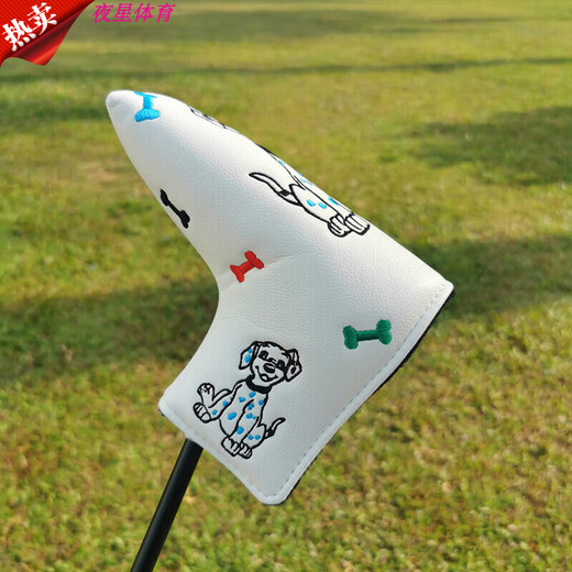 24 types of golf club covers for irons, straight shoe putter cover, half-round club head cap cover, straight one-word putter cover, white puppy