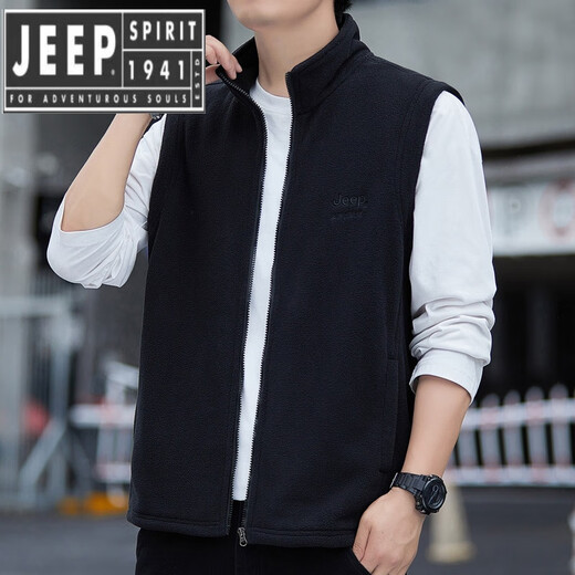 Jeep Spirit Jeep Spirit engrosado de chalecos de villero en espesor de otoño y collar de invierno Collar de trabajo Horse Clip Men's 6913 Military Green XL [121-140Jin [Jin equivale a 0.5 kg]]
