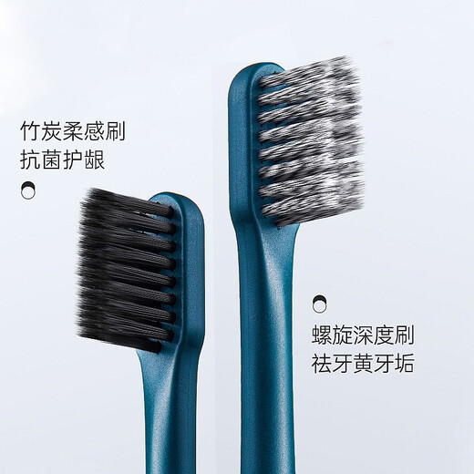 同诗（T-FLASH） 电动牙刷刷头-适配Q-05 墨玉绿-螺旋款(【两支装】