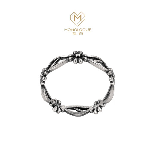 Chow Tai Fook MONOLOGUE Monologue Ambition Series Iris Retro Platinum Ring for Women MO88 No. 12