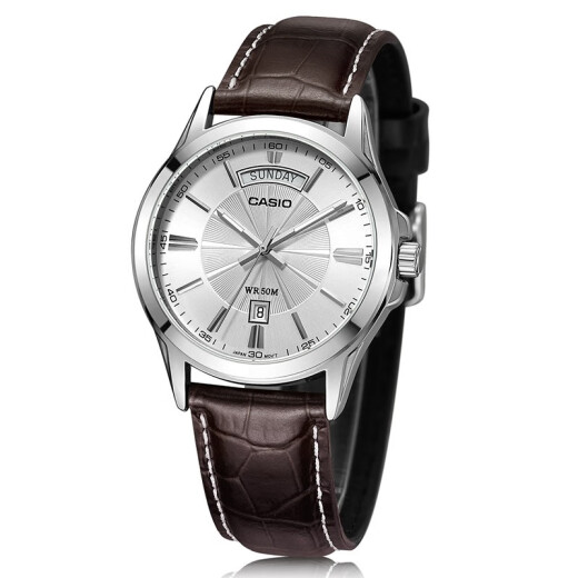 卡西欧（CASIO） 卡西欧(CASIO)手表男士 简约商务男式石英表 MTP-1381L-7A
