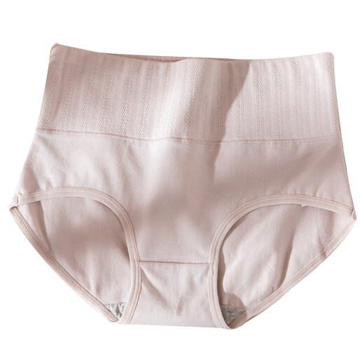 
Langsha 4 pairs of belly-closing underwear for women pure cotton bottom crotch high waist cotton fabric large size fat MM waist-closing hip-lifting women shorts 16794 colors 4 strips 3XL recommended 160-180Jin [Jin equals 0.5 kg] average size