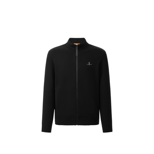 
Biemlfdlkk [16-pin wool] Spring and Autumn Men's Casual Jacket Skin-friendly and Clean Color Business Classic Stand Collar Wool Kit Jacket 07 Black XL