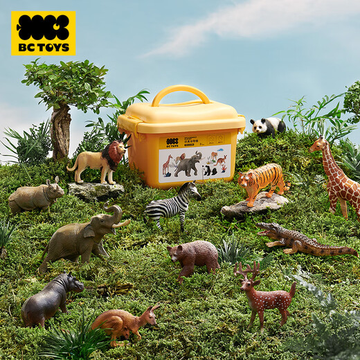 babycare/bcToys juguetes animales barril animal panda tiger león girafa modelo juguetes