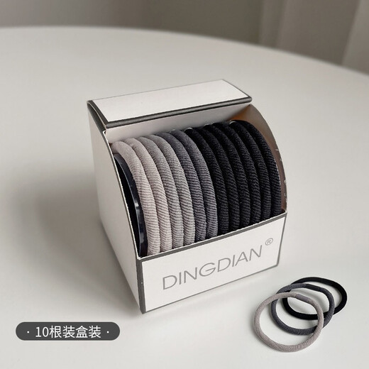 BARY REEF high ponytail rubber band high elasticity and durable hair rope hair tie women's hair tie does not hurt the hair rope leather set internet celebrity headwear twist style