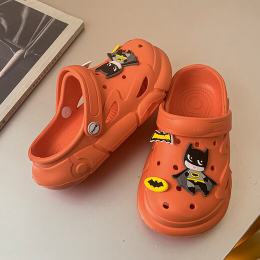 
ABC broken-size children's slippers for boys in summer new style baby kids hole shoes for girls bathing non-slip indoor home green [main picture] size 24