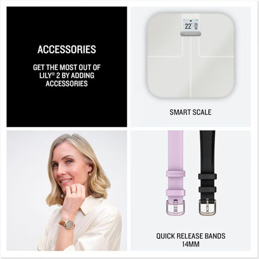 GARMIN Lily 2 sports watch smart watch women's heart rate monitoring sleep tracking fitness sports touch screen Lilac