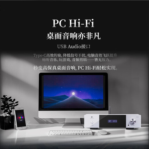 Winner AD-60 Class A and B small HiFi amplifier multi-function 5.0 Bluetooth amplifier home wireless digital player fever HiFi amplifier AD-60+Bel Canto QX2D