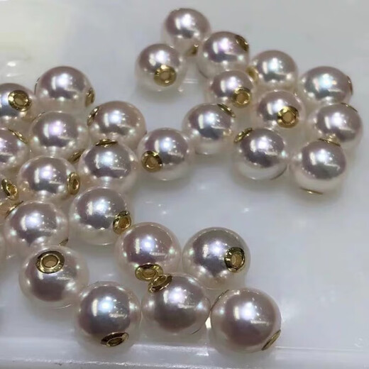 Xuan Yong Japanese seawater pearl Akoya Tiannu Shintama Passepartout pendant 7-9mm Passepartout loose beads 8-8.5mm