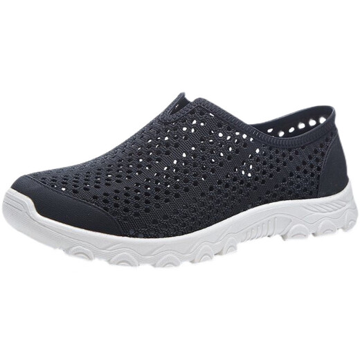 Huili Four Seasons Shanghai Juli Cave Shoes Herren Sommer Dicke Sohle Mesh Cool Youth Leisure Start hohl Anti -Rutsch -Sohle -Strand mittleren Alters mittleren Alters 3531 Männer - Einen Größe groß 39 - äquivalent zu Sportschuhen 40