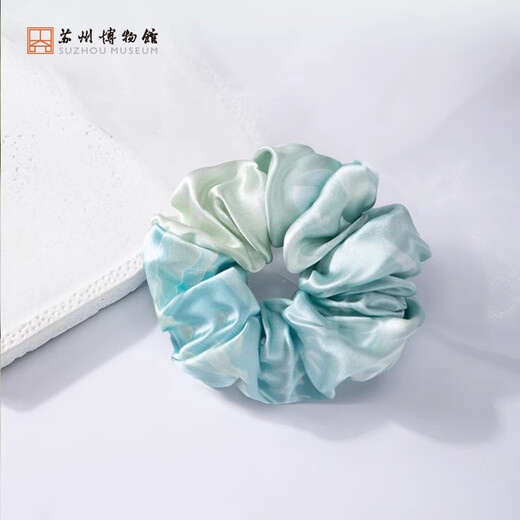 Suzhou Museum Taihu Snow Silk Hair Tie Temperament Hair Tie Large Intestine Hair Tie Practical Birthday Gift for Mom Souvenir for Girls Xiaohe Slightly Fluid Silk Hair Tie
