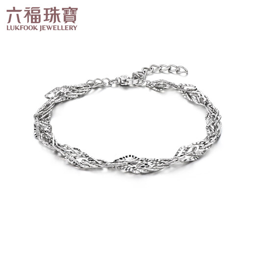 Lukfook Jewelry platinum 950 water ripple platinum bracelet, price L04TBPB0023 5.14 grams (including labor cost 524 yuan)