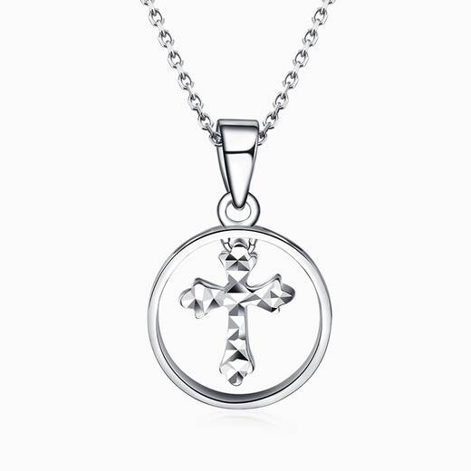 Pt.Charm New Year's gift platinum pendant women's cross platinum pendant pt950 platinum necklace birthday gift for girlfriend customized 2.2-2.3