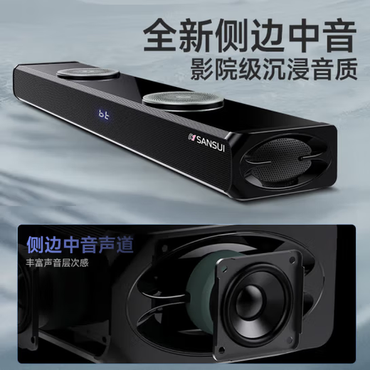 山水DV-93H家庭客厅唱K歌回音壁音响低音炮套装KTV带蓝牙电视家用点歌机卡拉OK音箱内置功放无线话筒 DV-91H回音壁+话筒+低音炮（无点歌系统）