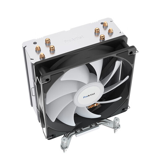 雅浚（ProArtist）E3V3风冷散热器 E3A黑/白炫彩四热管台式电脑CPU ARGB风扇支持intel1200/1700 /AMD 硅脂预涂 E3V3/intel专用