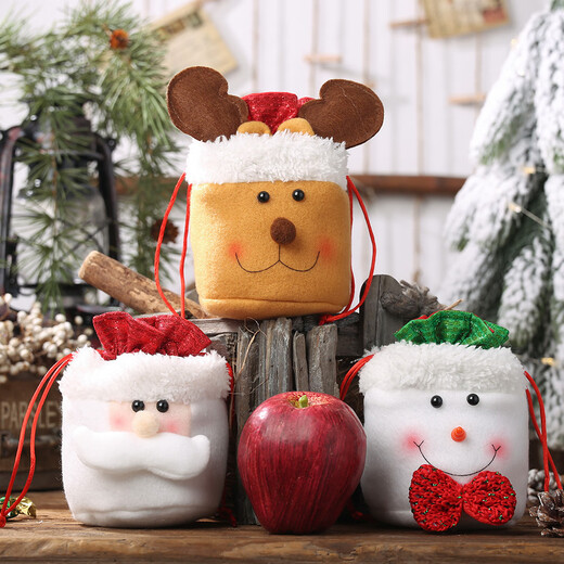 Abaoli Christmas gift bag Christmas Eve apple gift box children's portable candy bag safe fruit packaging box gift bag