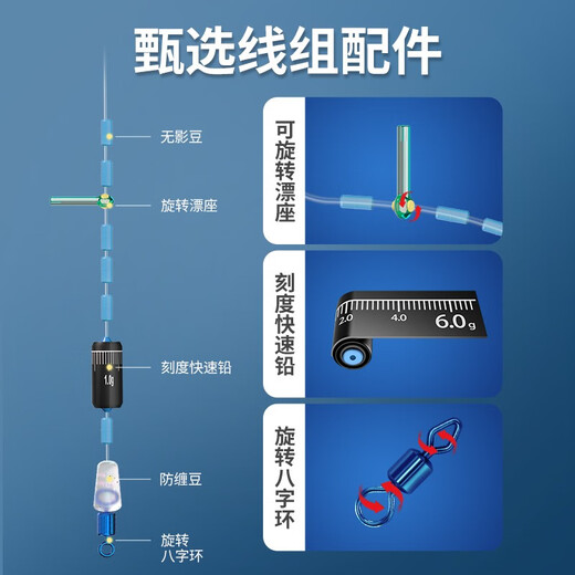 川泽高端竞技线组成品主线组PE加固配件全套鱼线主线绑好黑坑大物线组 5.4米PE加固线组(3卷装) 2.0号