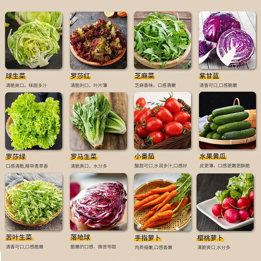 
Qianniu Youfu Vegetable Salad Set 150g-690g Fresh mixed lettuce Light Food Fitness Paired with Ingredients Instant Chicken Breast 3 Bags of Vegetables [No Sauce]