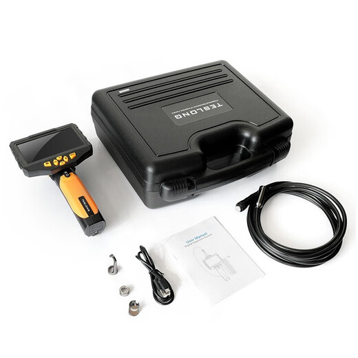 Teslong Industrial Endoscope Camera HD Probe Car Repair Engine Pipe Detection Waterproof Lens NTS300 Dual Lens Hard Wire Diameter 8.0MM-15 Meters