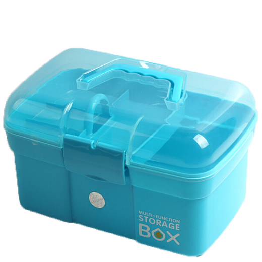 Mi Lan* Storage Box Fishing Gear Double-layer Storage Box Multi-functional Luya Taiwan Fishing Accessories Box Fishing Gadget Box Storage White Double-layer Medium Size