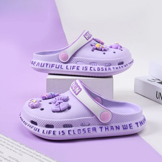 Remtin Children's Hole Chaussures Girls Slippers For Summer Sandals Girls Soft-Soxe Sandals Sandals pour les chaussures de plage parent-enfant de Mid-to-to-to-to-Garn