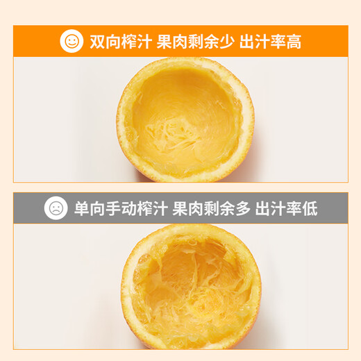 Bear juicer, original juicer, portable household electric orange juicer, orange juice press, semi-manual juicer, lemon orange juice press A04B1