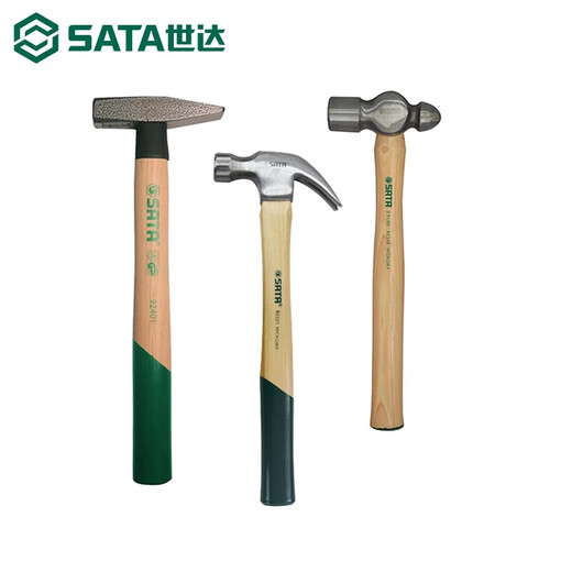 
SATA Hammer Duckbilly Hammer Electrician Hammer Sheet Metal Hammer Electric Welding Hit Slag Hammer Tip Head Hammer Rust Hammer Flat Head Hammer 9734 Shock Absorbing Erector Hammer 440g