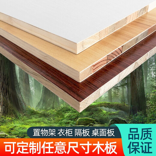 JIAJIAAI (JIAJIAAI) Wooden Board Customized Solid Wooden One-Word Partition Wardrobe Laminated Wall Storage Rack Solid Wood Paint-Free Ecological Board Warm White Customized Size Contact Customer Service