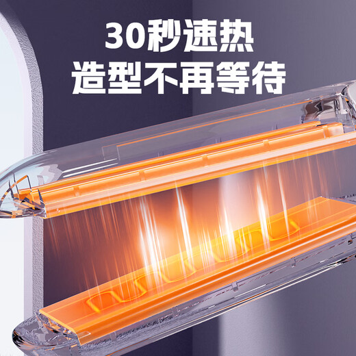 Zhigao straight and curl dual-use hair straightening plate, hair straightener, curling iron, does not hurt hair, barber shop special negative ion straight plate clip, ceramic straightening board, ironing board, electric curling iron, hair iron, purple, tens of millions of hydrating negative ions plus widened straight splint