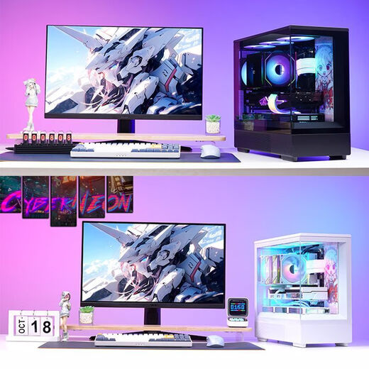 Patriot Xingcan Xiaolan desktop computer e-sports game console sea view room supports 240 water-cooled MATX chassis Xingcan Xiaolan white + Aurora Z13 fan 1 positive 3 reverse