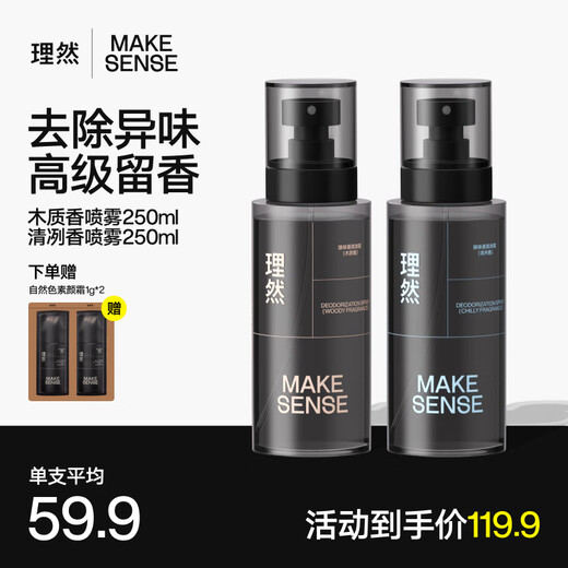 Liran Men's Eau de Toilette Deodorant Fragrance Spray Perfume Men's Gift Birthday Gift for Boyfriend Wooden + Refreshing