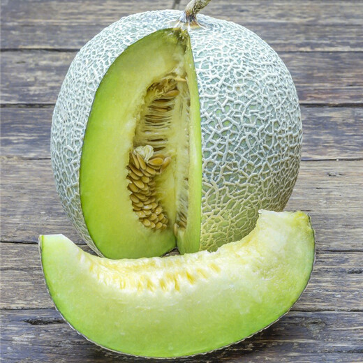 Shouhe green-fleshed cantaloupe seeds for winter and spring sweet all-season planting reticulated melon seeds emerald honey melon seeds 10 capsules