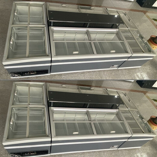 澳柯玛（AUCMA）冰柜商超岛柜展示柜卧式大容量2.0米冷冻柜上下推拉门玻璃款雪糕柜冰淇淋冰柜超市组合冷柜 690升（2000*825*840mm）直柜