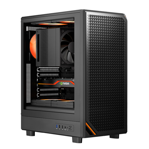 Golden field's abbreviation is extremely wide-body desktop computer main case, fully compatible with 240 water cooling/compatible with M-ATX motherboard/7 fan positions/USB3.0/180mm CPU radiator height limit, black + 6 FZ-L12 black fans (4 front and 2 reverse)