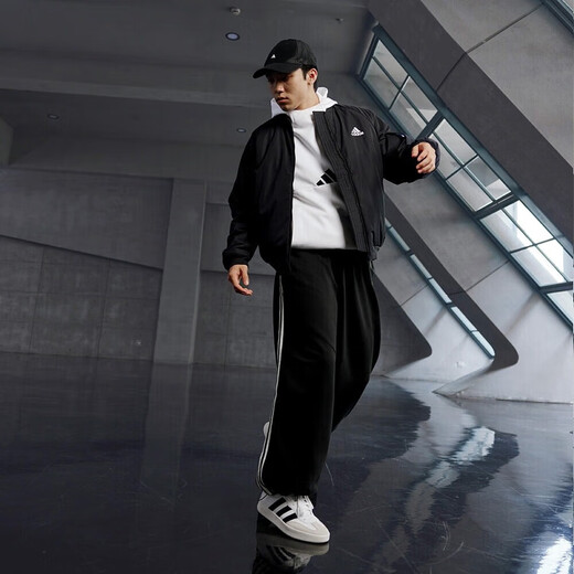 阿迪达斯（adidas）棉服外套男装上衣 2023春季运动服防风保暖休闲棒球服飞行员夹克 JN4855 M
