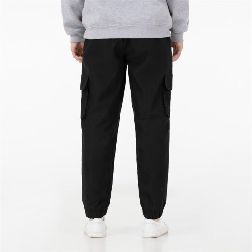 阿迪达斯 （adidas）休闲裤男裤夏季健身训练运动裤舒适透气工装裤时尚收口长裤 HC9715/炭黑色  3XL