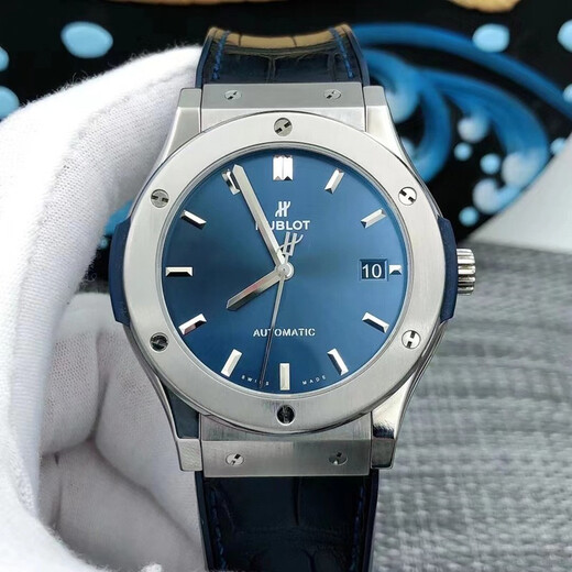 [SEGUNDA 95 NUEVO] Hublot Classic Fusion Series Men's Watch 511NX7170LR MAQUINARIA AUTOMÁTICA TITANIUM METAL RELOJ 20 AÑOS SET 45 mm