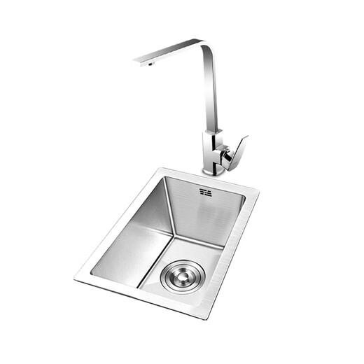 
Wen Yijia Kitchen 304 Stainless Steel Small Sink Single Sink Small Size Vegetable Basin Balcony Bar Mini Pool Under-Counter Basin 2540 Basic Set Meal