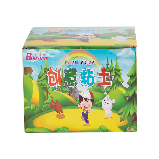[70% nuevo] Beibo's Color Mud Ultra Light Clay Handmade Color Mud Clay Space Mud Toy Toy Diy Mud + 4 Colors