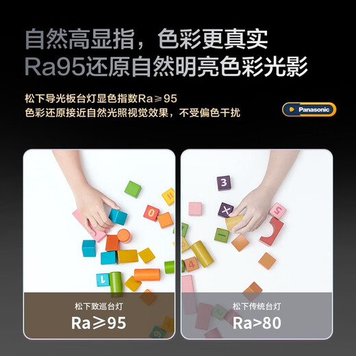 Panasonic Desk Lamp Eye Protection Learning National AA Level Light Guide Plate Full Spectrum Intelligent Eye Protection Lamp for Home Children and Students Bedroom