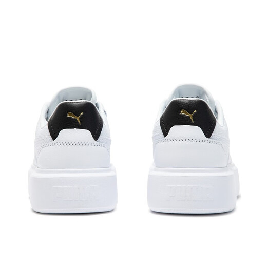 Puma (Puma) Männer und Frauen erhöhte dicke alleinige Gelegenheitsbrettschuhe, kleine weiße Schuhe, OSL Pro 391220 White-Gold-04 36