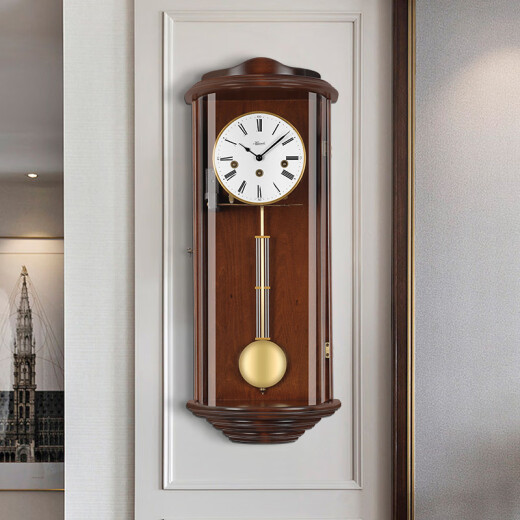 Hermle Clocks赫姆勒时钟实木机械挂钟客厅欧式装饰钟表五音簧打点报时表挂墙 MW70581-030341