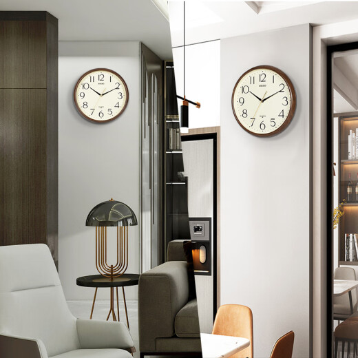 
SEIKO Seiko Clock Living Room Wall Quartz Clock Chinese Light Luxury Watch Creative Home Modern Simple No Punching QXA695B (Recommended by the store manager)
