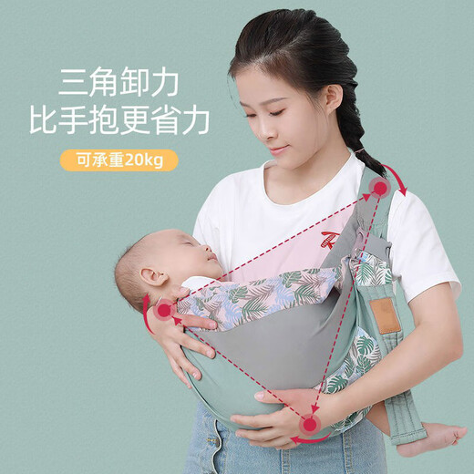 
Baby straps, newborn horizontal slant straps, baby holding artifact, front-held baby skull, mother feeding, multi-functional breastfeeding towel covering clothes, sleeping artifact, summer breathable, glass green* cloth style