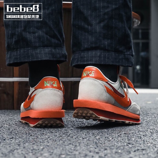 耐克（NIKE）严选好物 Sacai X LDV WAFFLE 三方联名鞋运动跑鞋海外直邮 黑灰蓝解构DJ4877-600 40
