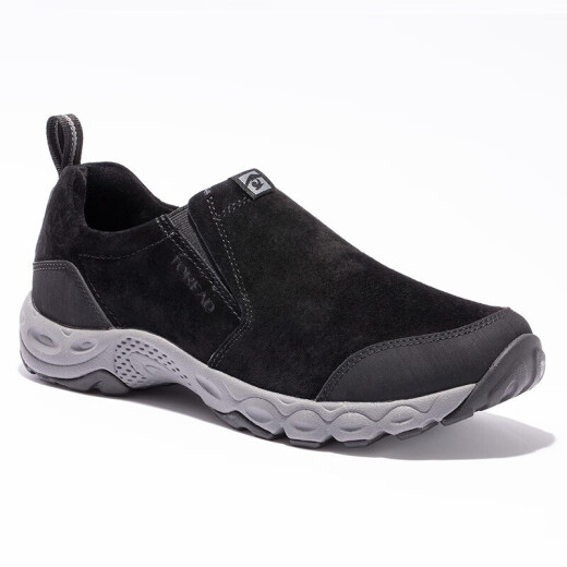 Pathfinder (TOREAD) walking shoes autumn and winter outdoor non-slip warm wear-resistant plus velvet hiking shoes for men and women TFOI91400 black/medium gray (men) 40