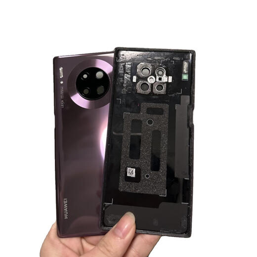 X Suitable for Huawei mate30 back cover original disassembly mate30Pro glass back shell back panel battery cover original mate30 bright black 85 new original disassembly